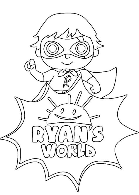 ryan's world coloring sheet|ryan mystery coloring pages.